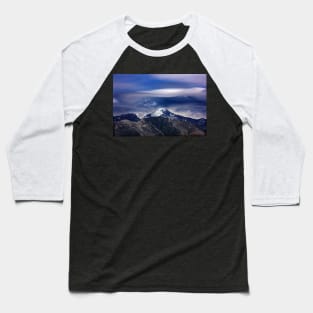 Strange cloud over Mavrovouna mountain Baseball T-Shirt